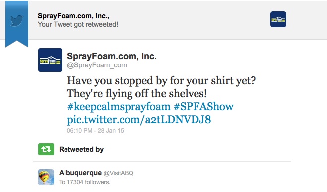 Albuquerque retweeted SprayFoamMagazine.com