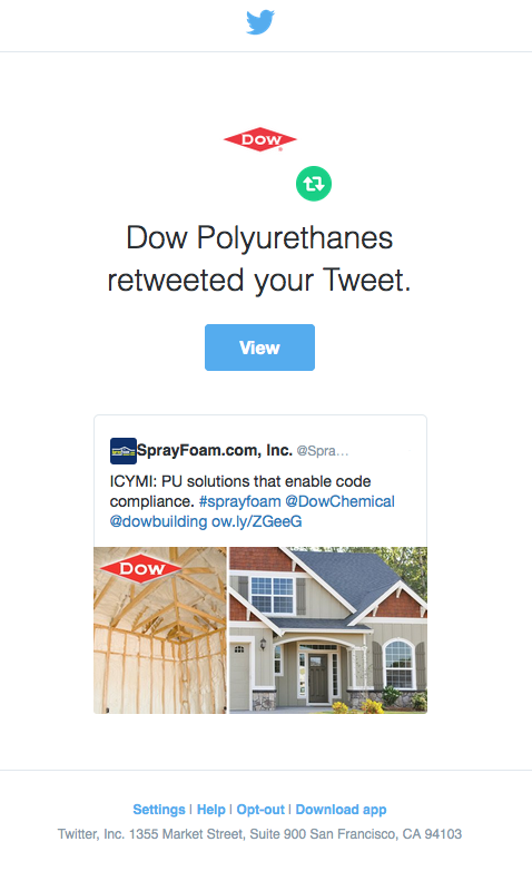 Dow Polyurethanes retweeted SprayFoamMagazine.com