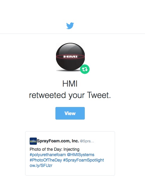 HMI retweeted SprayFoamMagazine.com