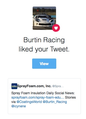 Burtin liked a SprayFoamMagazine.com tweet.