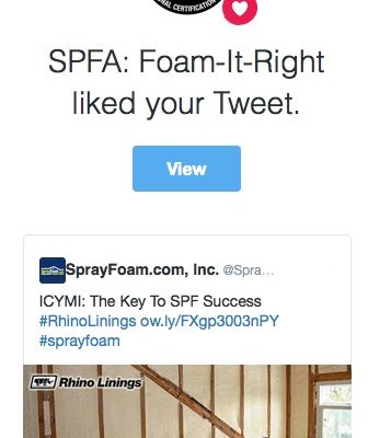 SPFA liked a SprayFoamMagazine.com tweet.