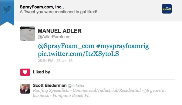 Scott Bierderman liked a SprayFoamMagazine.com tweet.