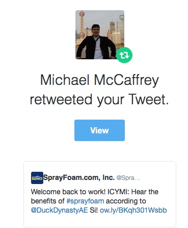 Michael McCaffrey retweeted SprayFoamMagazine.com